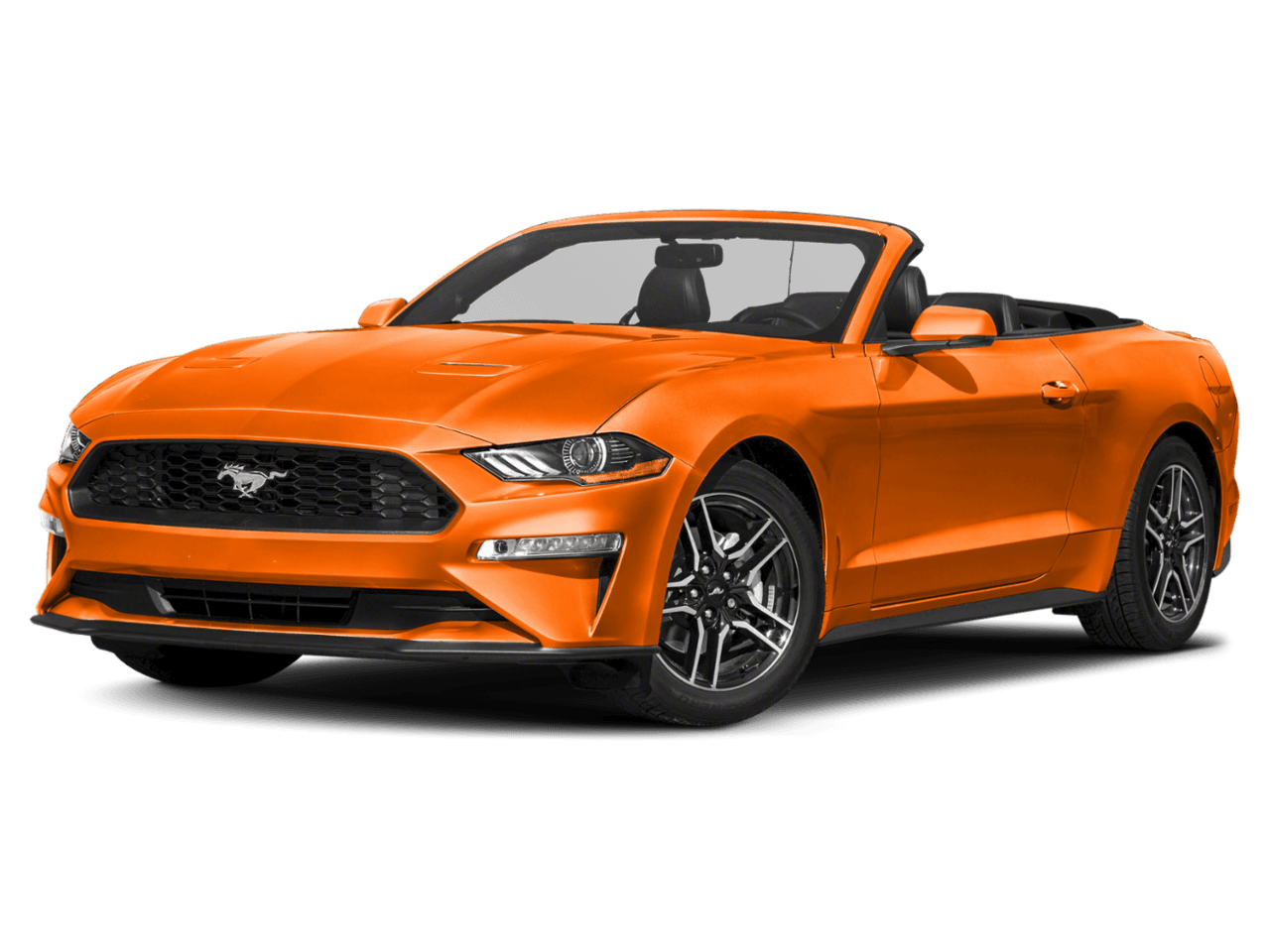 2020 Ford Mustang EcoBoost Convertible - Front 3/4, facing to the left