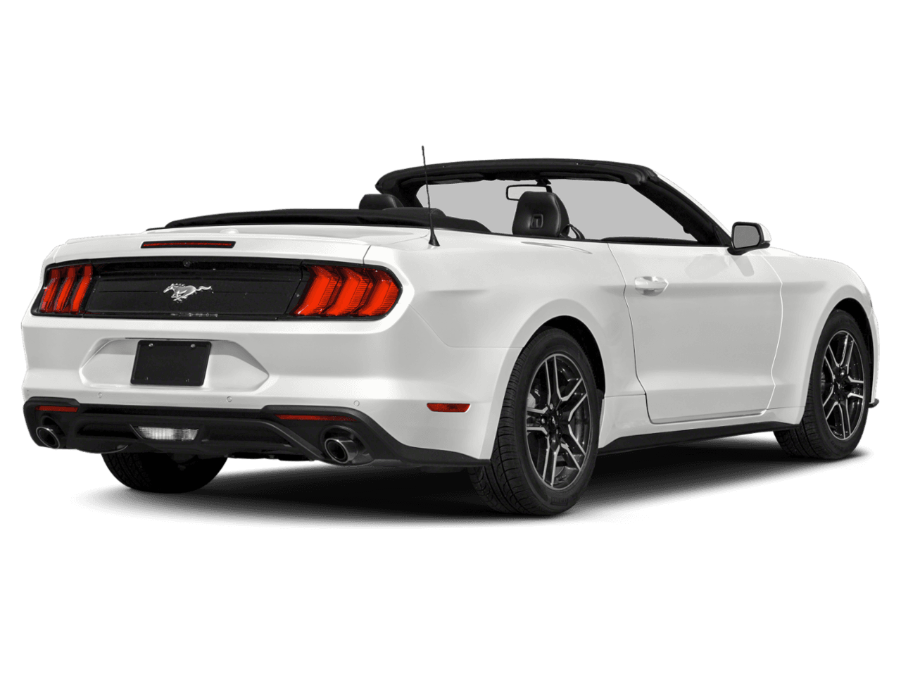 2020 Ford Mustang EcoBoost Convertible - Rear 3/4, facing to the right