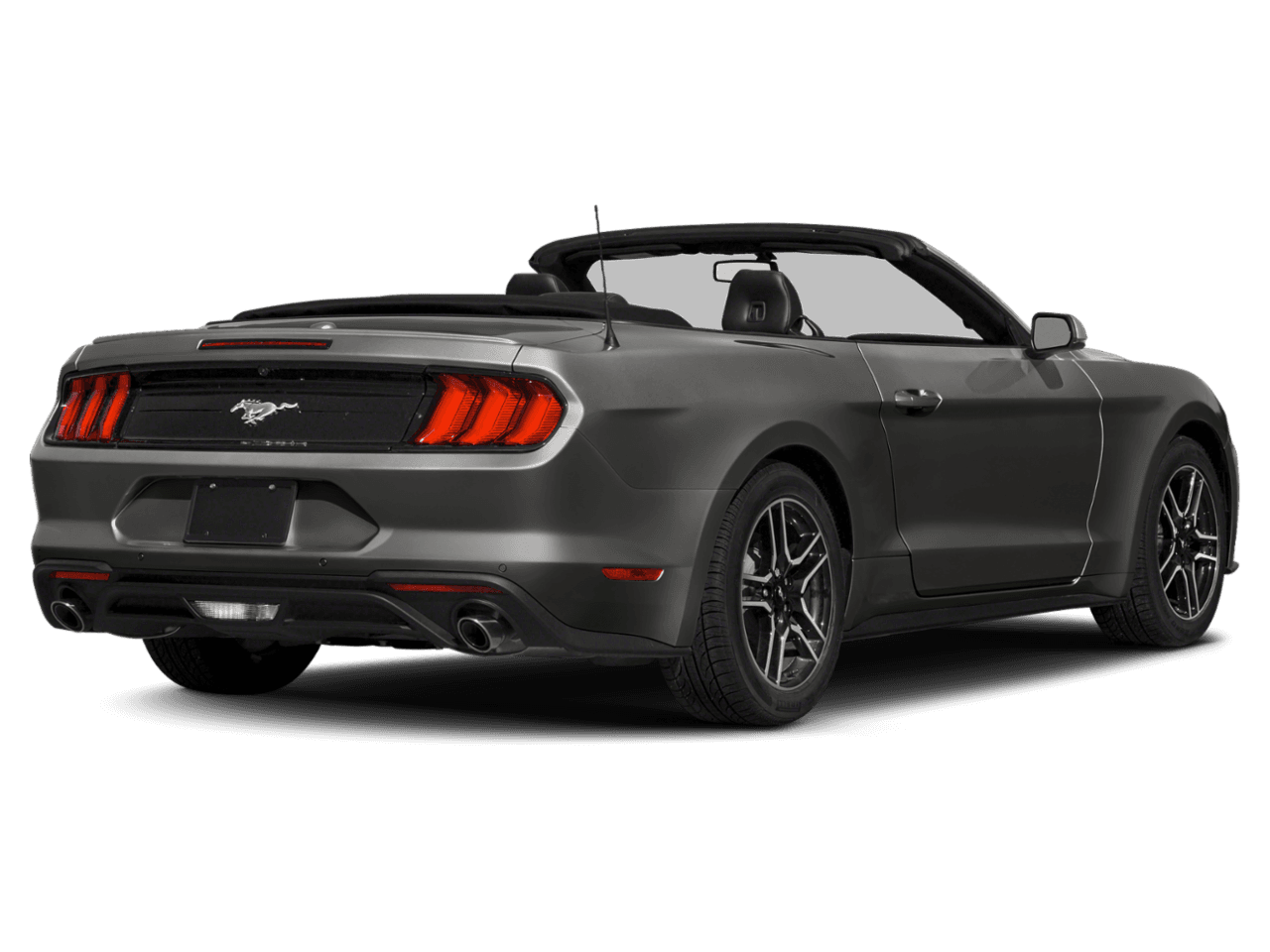 2020 Ford Mustang EcoBoost Premium Convertible - Rear 3/4, facing to the right