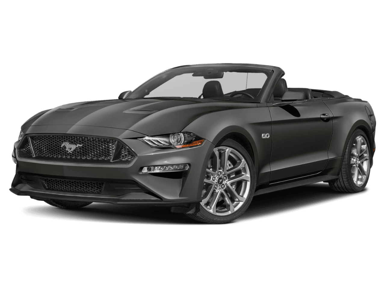 2020 Ford Mustang GT Premium Convertible - Front 3/4, facing to the left