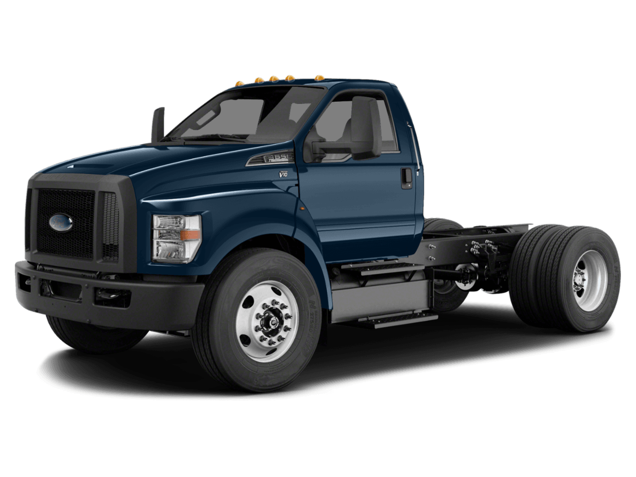 2021 Ford F-650 Straight Frame Gas Reg Cab - Front 3/4, facing to the left