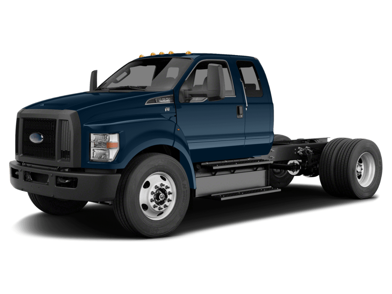 2021 Ford F-650 Straight Frame Gas SuperCab - Front 3/4, facing to the left