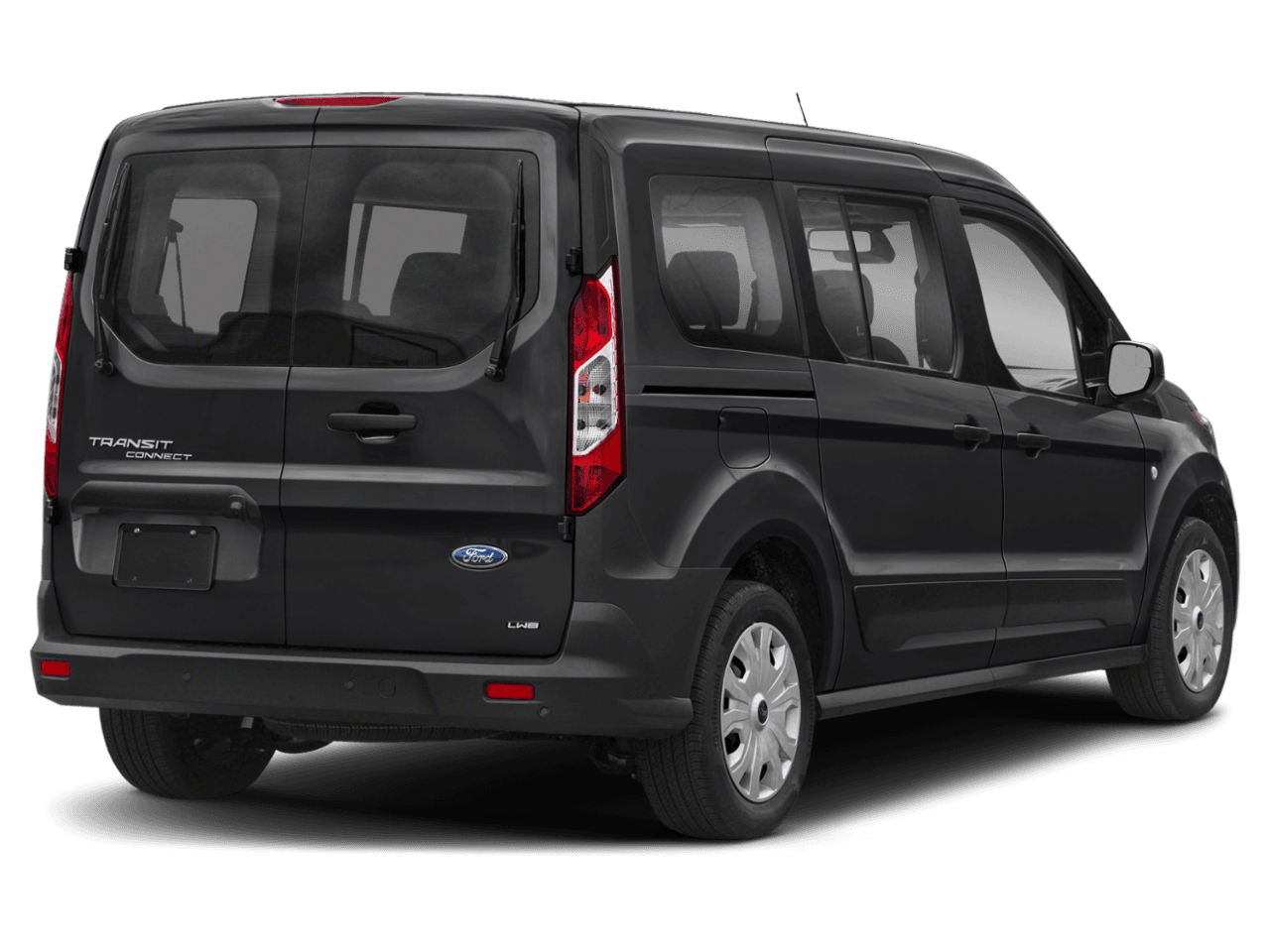 2021 Ford Transit Connect Wagon XL LWB w/Rear Symmetrical Doors - Rear 3/4, facing to the right