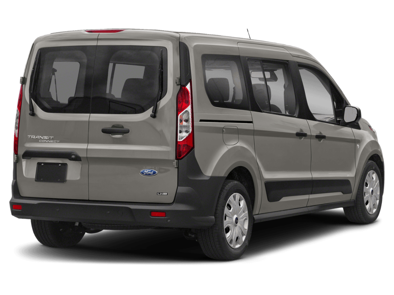 2021 Ford Transit Connect Wagon XL LWB w/Rear Symmetrical Doors - Rear 3/4, facing to the right