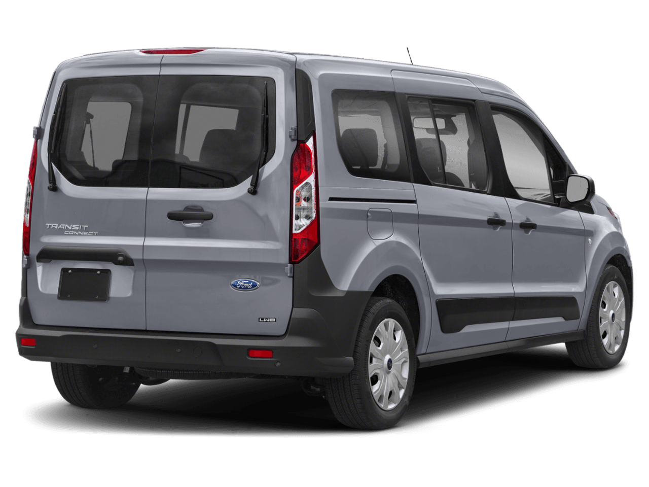 2021 Ford Transit Connect Wagon XL LWB w/Rear Symmetrical Doors - Rear 3/4, facing to the right