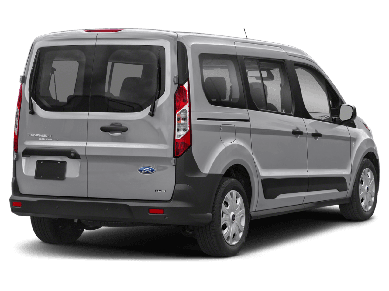 2021 Ford Transit Connect Wagon XL LWB w/Rear Symmetrical Doors - Rear 3/4, facing to the right