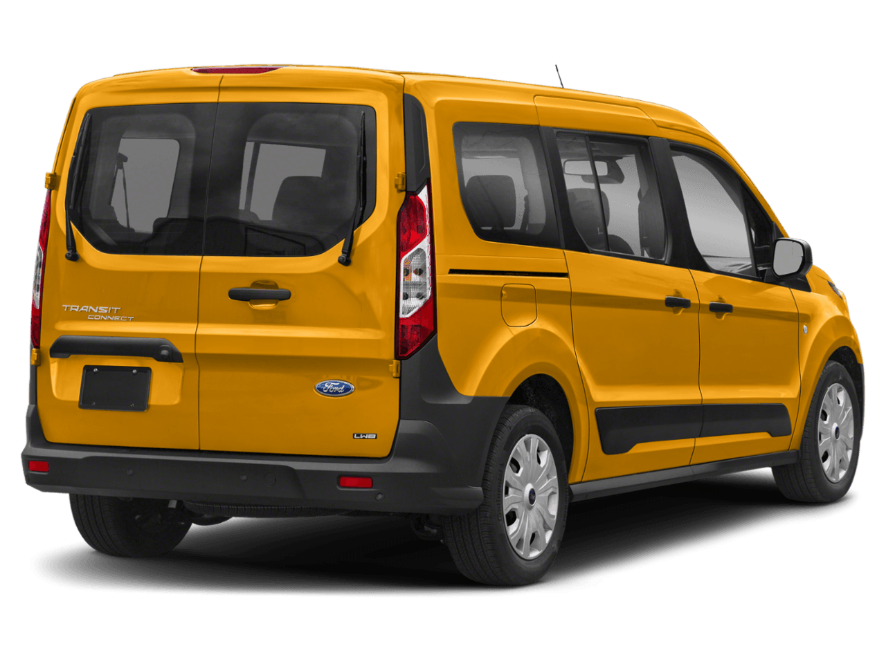 2021 Ford Transit Connect Wagon XL LWB w/Rear Symmetrical Doors - Rear 3/4, facing to the right