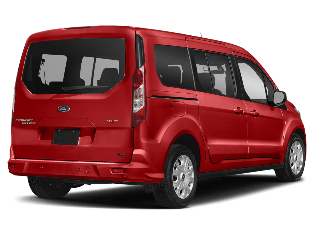 2021 Ford Transit Connect Wagon XLT LWB w/Rear Symmetrical Doors - Rear 3/4, facing to the right