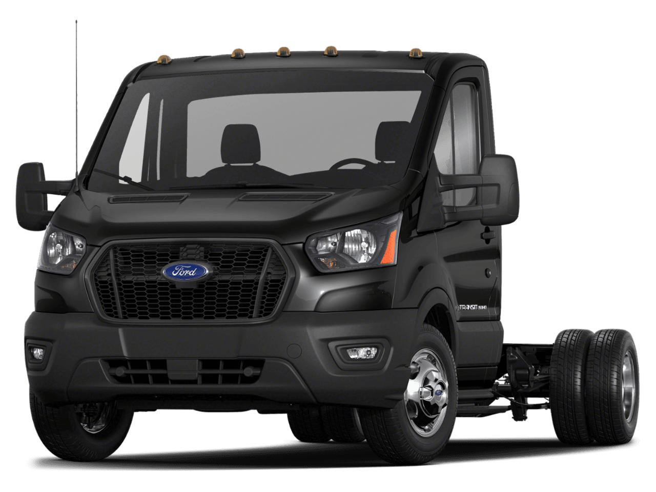 2021 Ford Transit Chassis T-350 AWD SRW 156" WB 9500 GVWR - Front 3/4, facing to the left