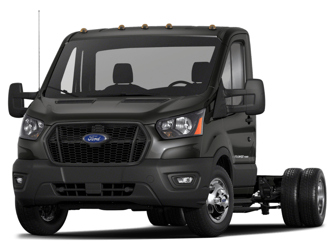 2021 Ford Transit Chassis T-350 AWD SRW 156" WB 9500 GVWR - Front 3/4, facing to the left
