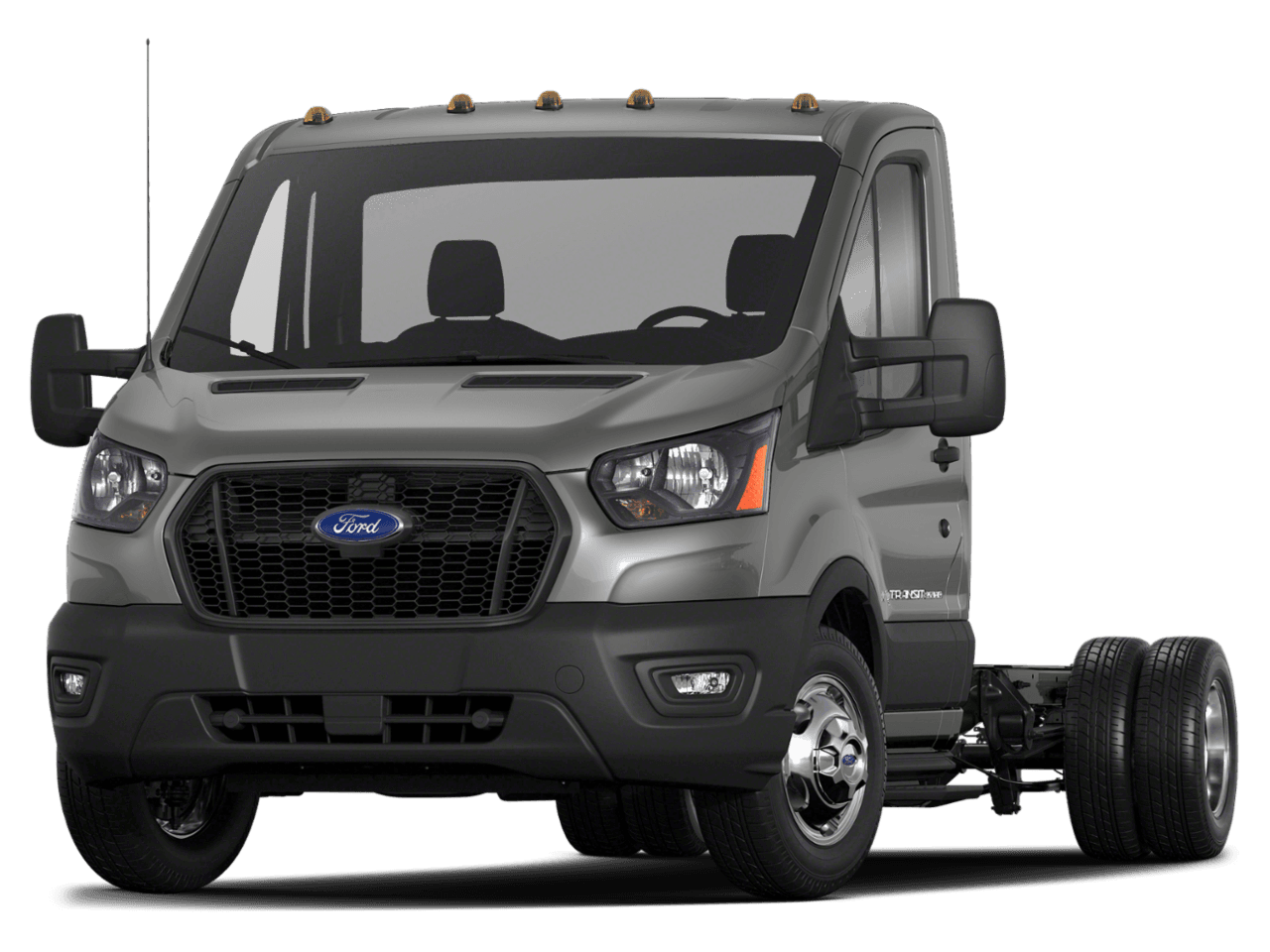 2021 Ford Transit Cutaway T-350 RWD DRW 156" WB 9950 GVWR - Front 3/4, facing to the left