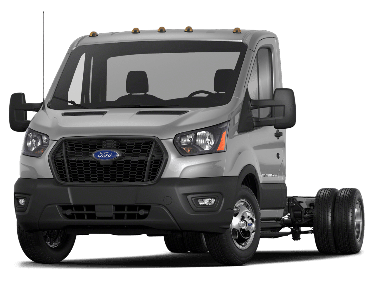 2021 Ford Transit Cutaway T-350 RWD DRW 156" WB 9950 GVWR - Front 3/4, facing to the left