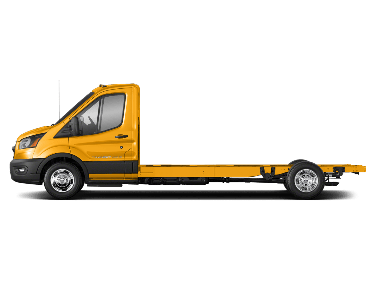 2021 Ford Transit Cutaway T-350 AWD DRW 178" WB 9950 GVWR - Profile, facing to the left