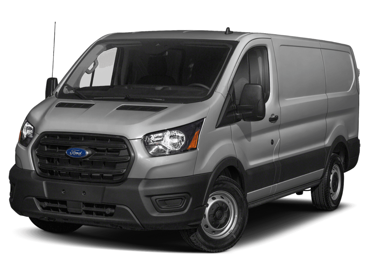 2021 Ford Transit Cargo Van T-150 148" Low Rf 8670 GVWR RWD - Front 3/4, facing to the left