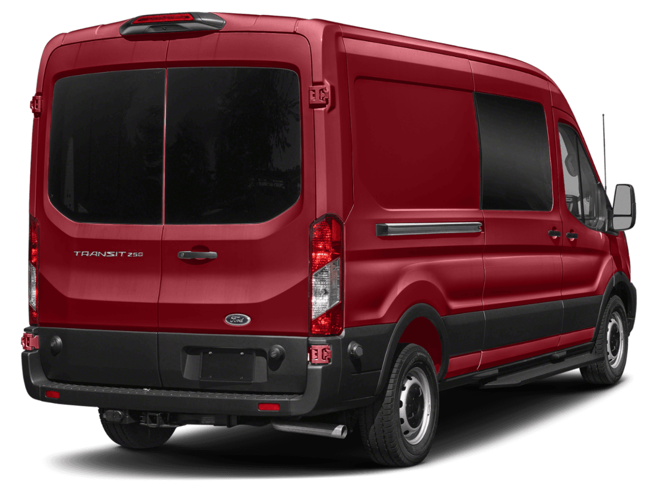 2021 Ford Transit Crew Van  - Rear 3/4, facing to the right