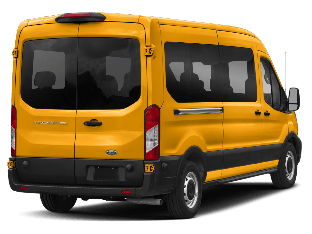 2021 Ford Transit Passenger Wagon XL - Rear 3/4, facing to the right
