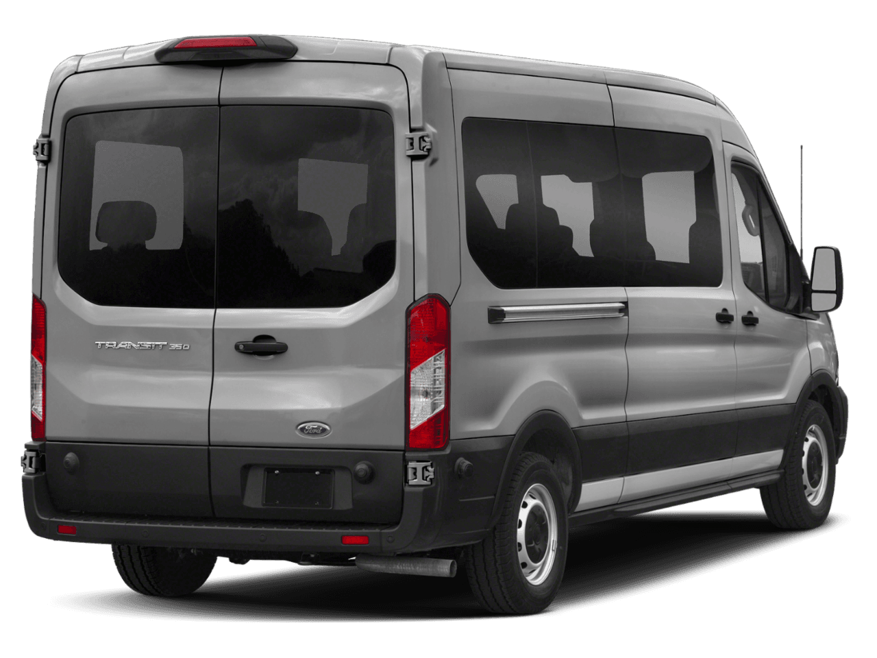 2021 Ford Transit Passenger Wagon XLT - Rear 3/4, facing to the right
