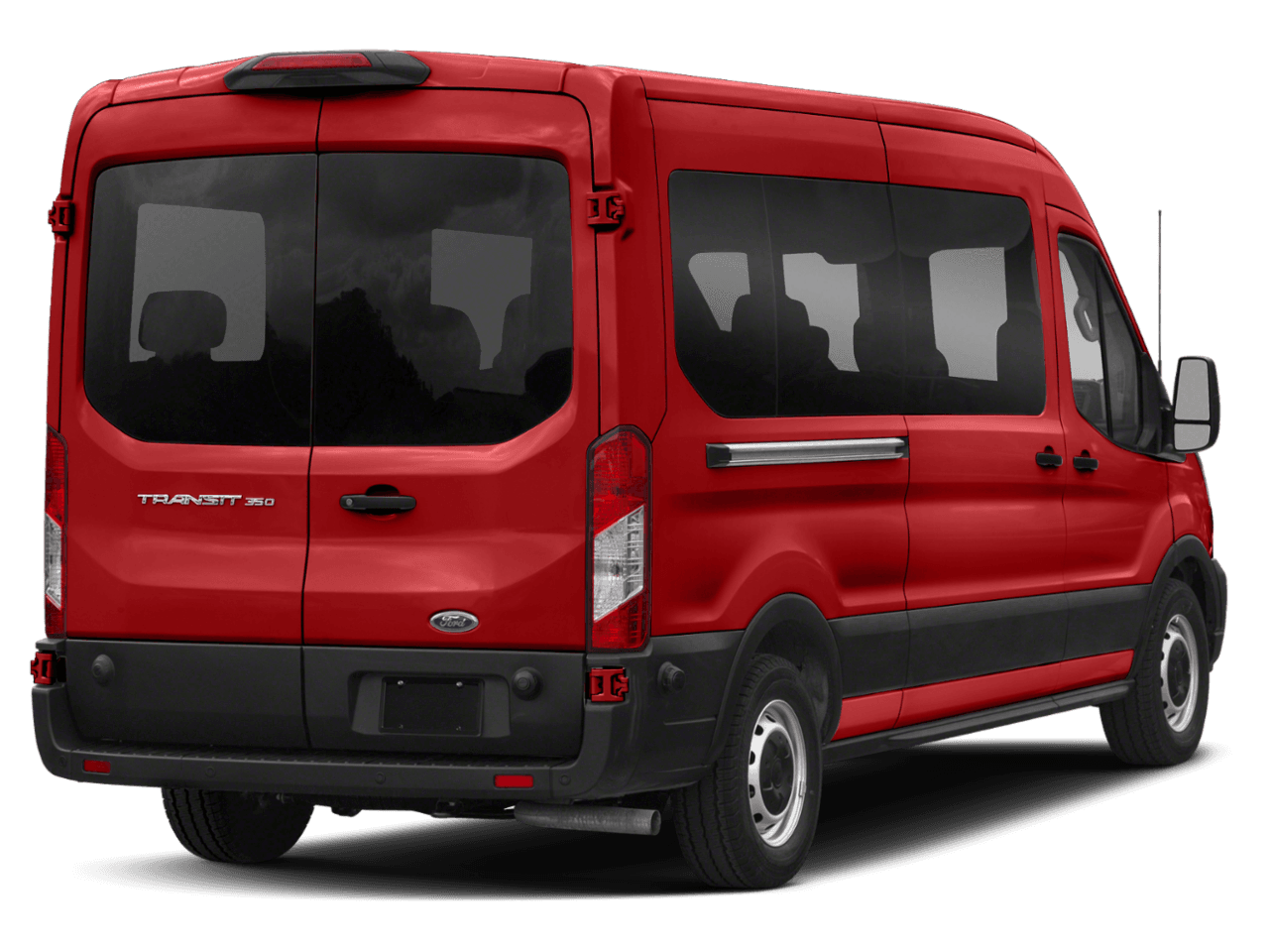 2021 Ford Transit Passenger Wagon XL - Rear 3/4, facing to the right