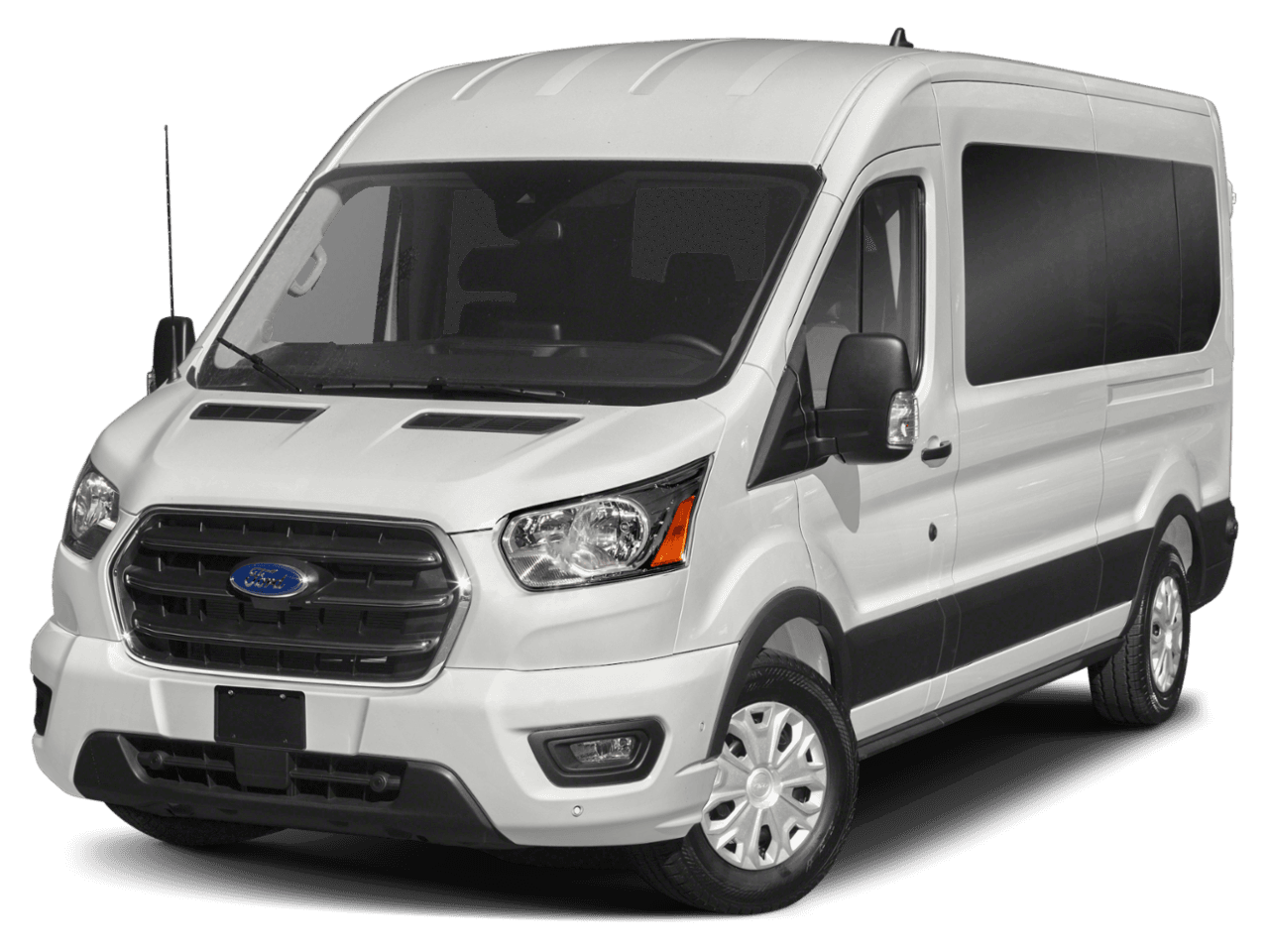 2021 Ford Transit Passenger Wagon XLT - Front 3/4, facing to the left
