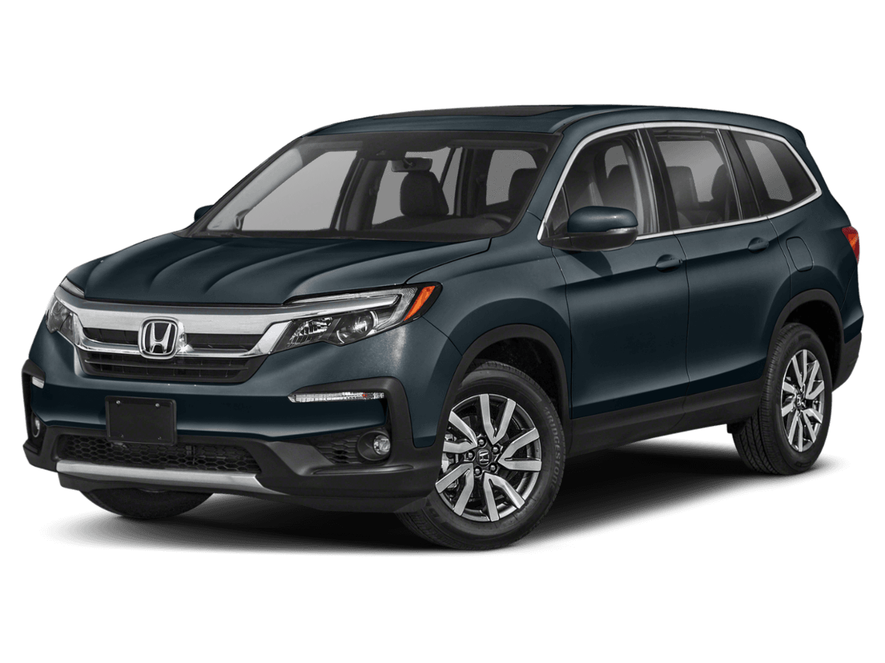 2021 Honda Pilot EX-L - Front 3/4, facing to the left