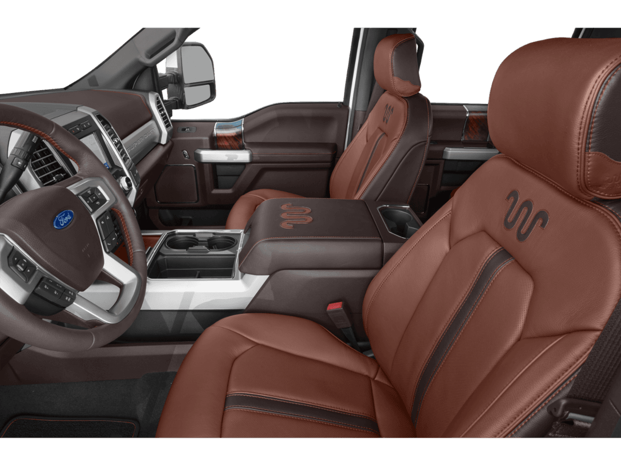 2021 Ford Super Duty F-350 DRW King Ranch 2WD Crew Cab 8' Box - Interior Driver's Side with Door Open, Front Seat Feature