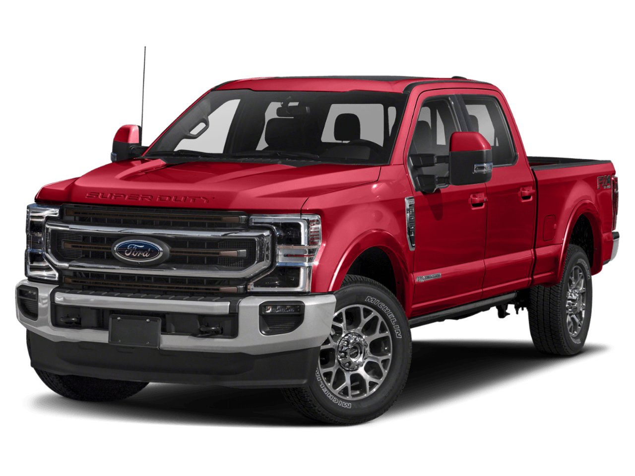 2021 Ford Super Duty F-350 DRW King Ranch 2WD Crew Cab 8' Box - Front 3/4, facing to the left