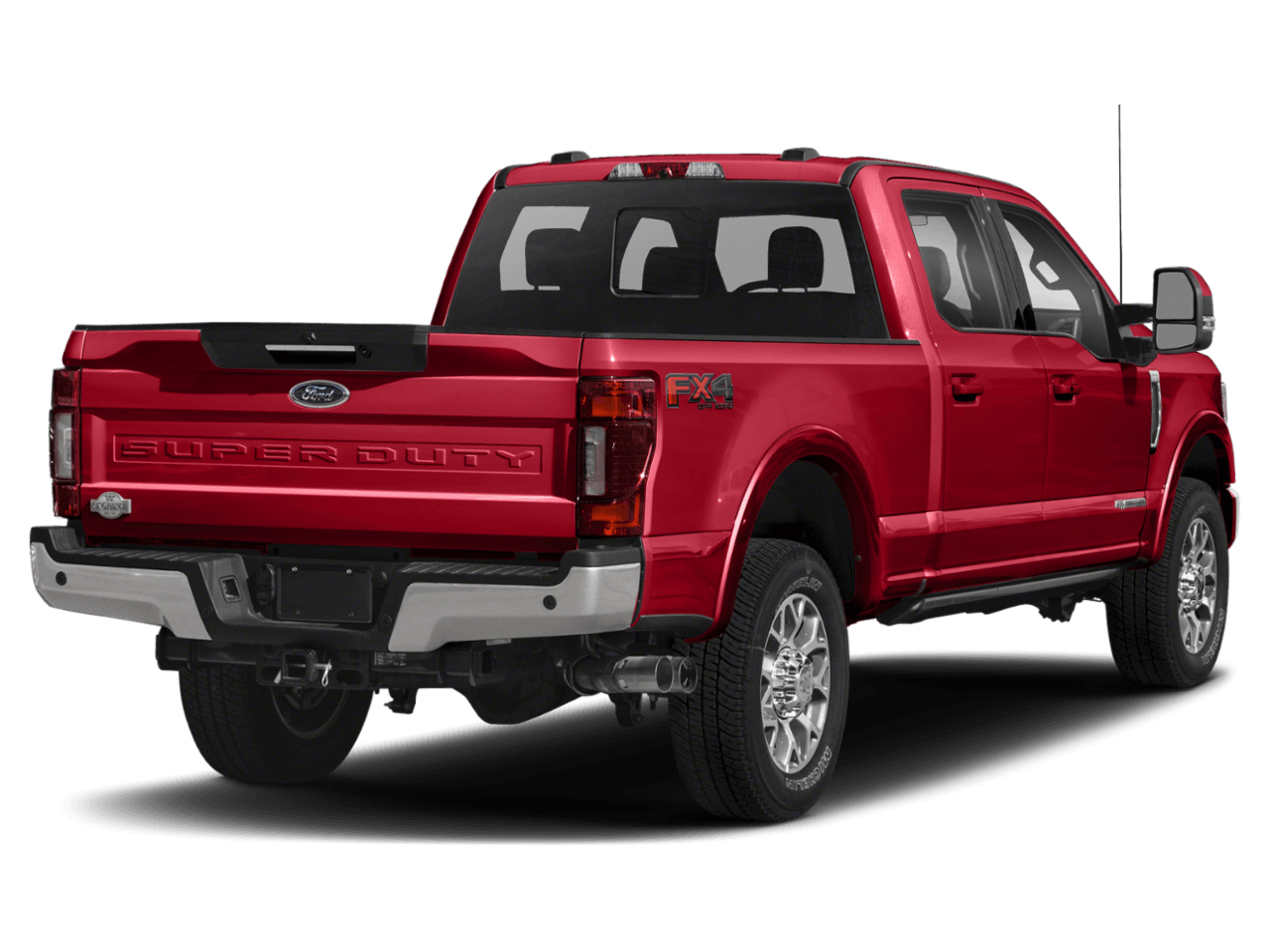 2021 Ford Super Duty F-350 DRW King Ranch 2WD Crew Cab 8' Box - Rear 3/4, facing to the right