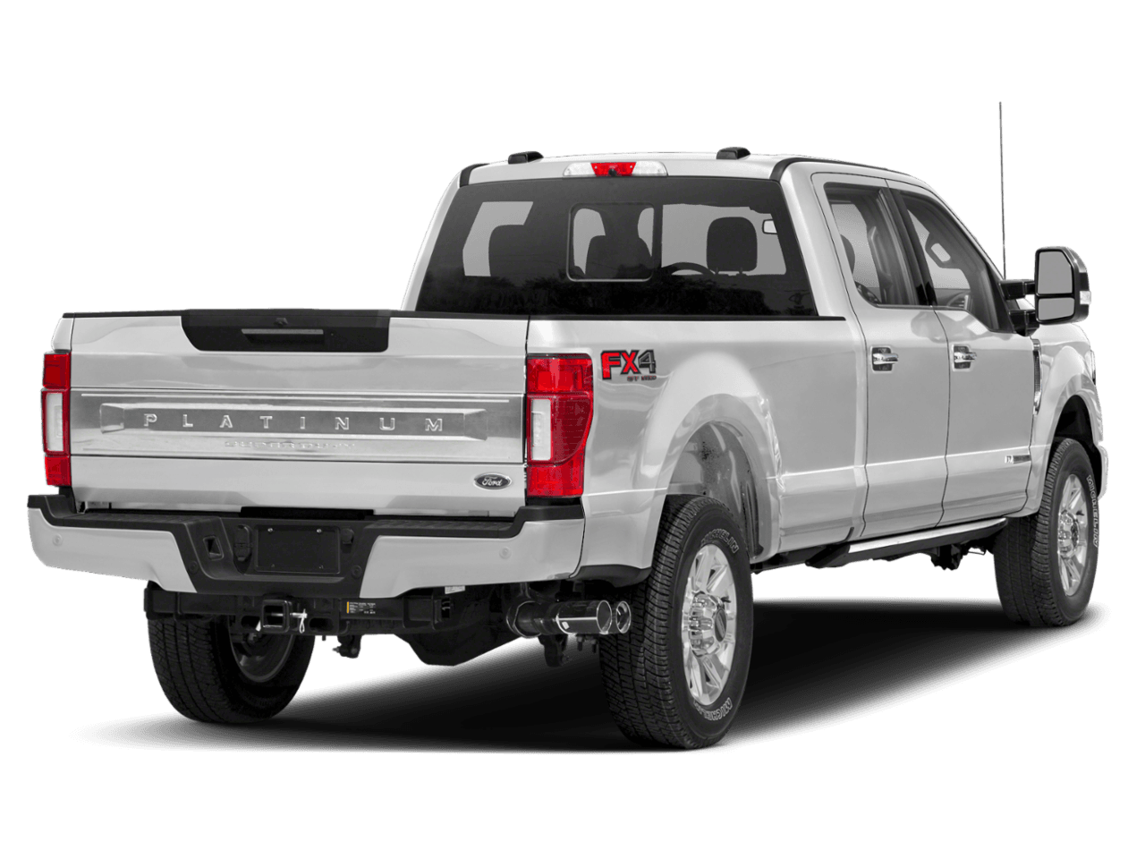 2021 Ford Super Duty F-350 DRW Platinum 2WD Crew Cab 8' Box - Rear 3/4, facing to the right