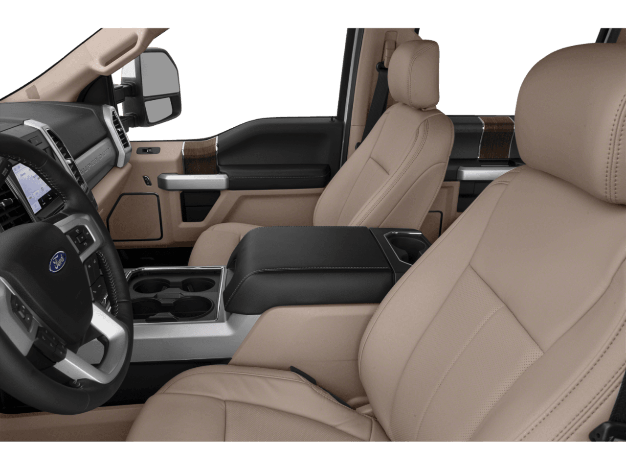 2021 Ford Super Duty F-350 SRW LARIAT - Interior Driver's Side with Door Open, Front Seat Feature