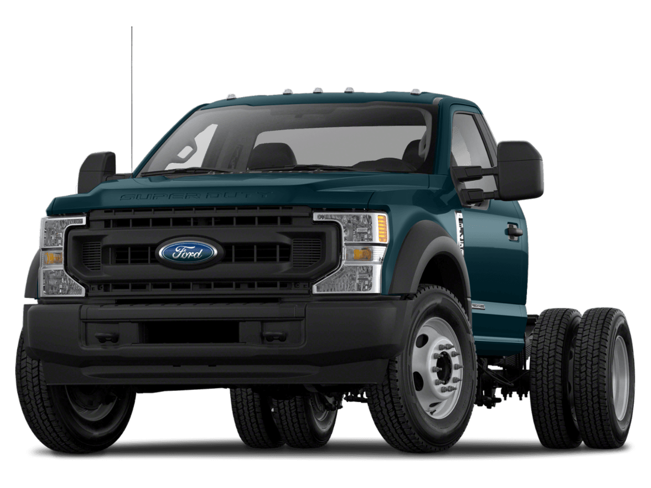 2021 Ford Super Duty F-550 DRW XL 4WD Reg Cab 205" WB 120" CA - Front 3/4, facing to the left