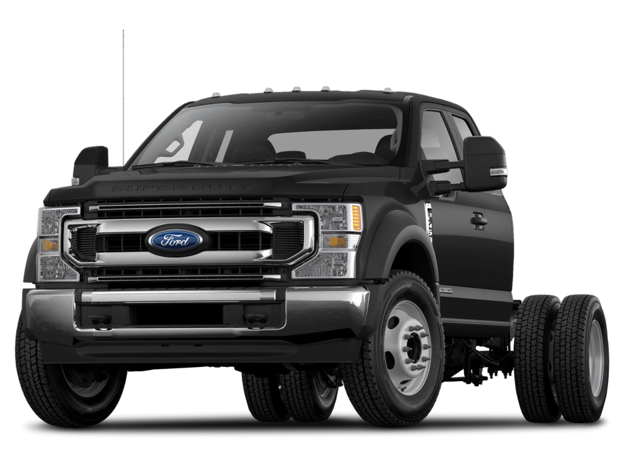 2021 Ford Super Duty F-450 DRW LARIAT 2WD SuperCab 168" WB 60" CA - Front 3/4, facing to the left