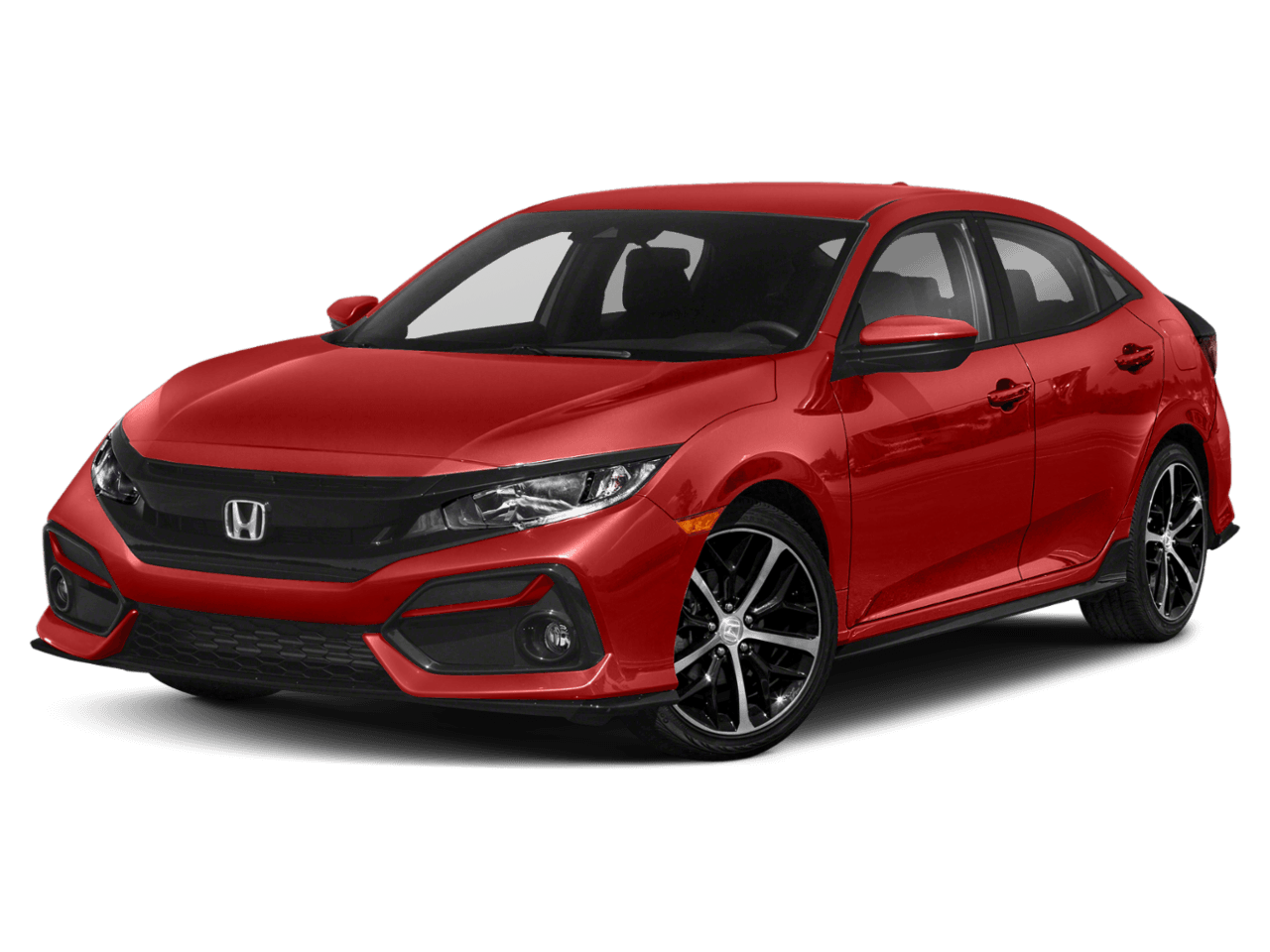 2021 Honda Civic Hatchback Sport - Front 3/4, facing to the left