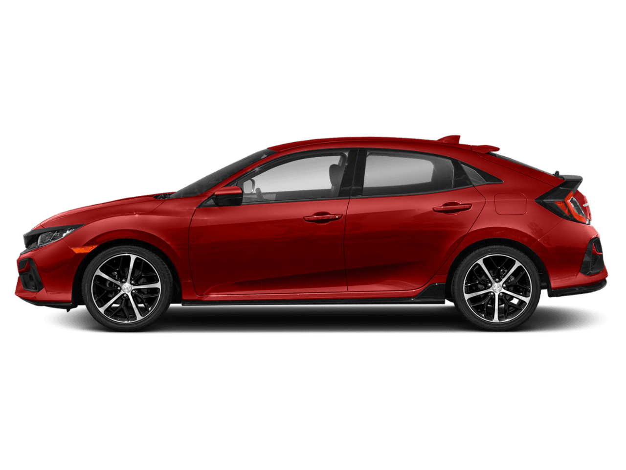 2021 Honda Civic Hatchback Sport - Profile, facing to the left