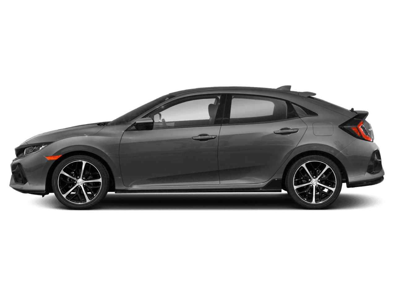 2021 Honda Civic Hatchback Sport - Profile, facing to the left