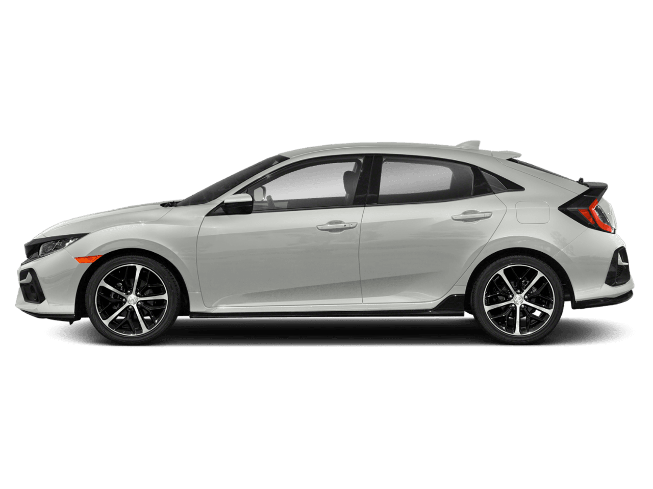 2021 Honda Civic Hatchback Sport - Profile, facing to the left