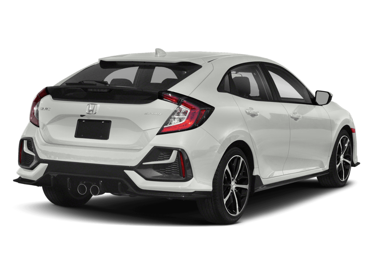 2021 Honda Civic Hatchback Sport - Rear 3/4, facing to the right