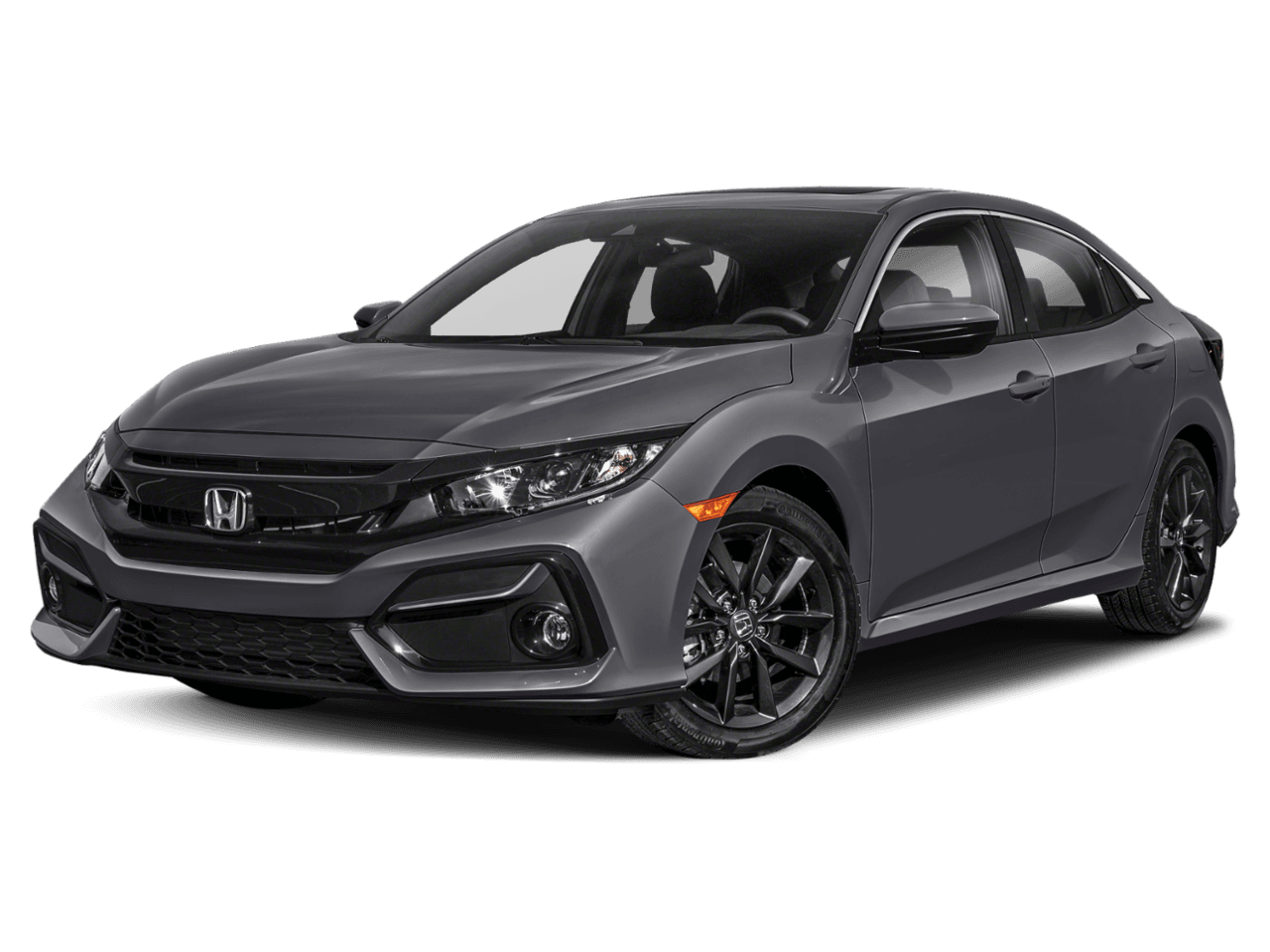 2021 Honda Civic Hatchback EX - Front 3/4, facing to the left