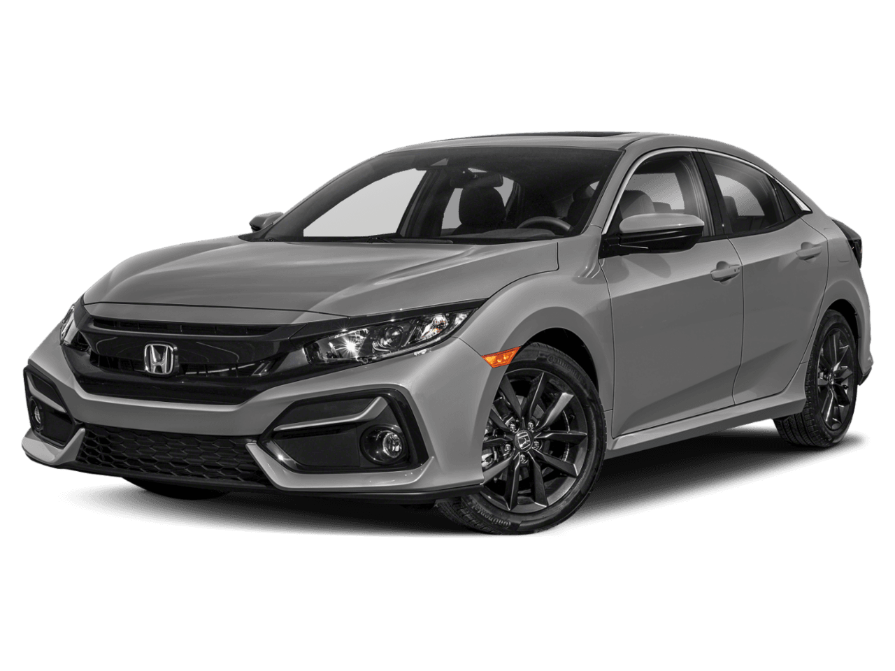 2021 Honda Civic Hatchback EX - Front 3/4, facing to the left