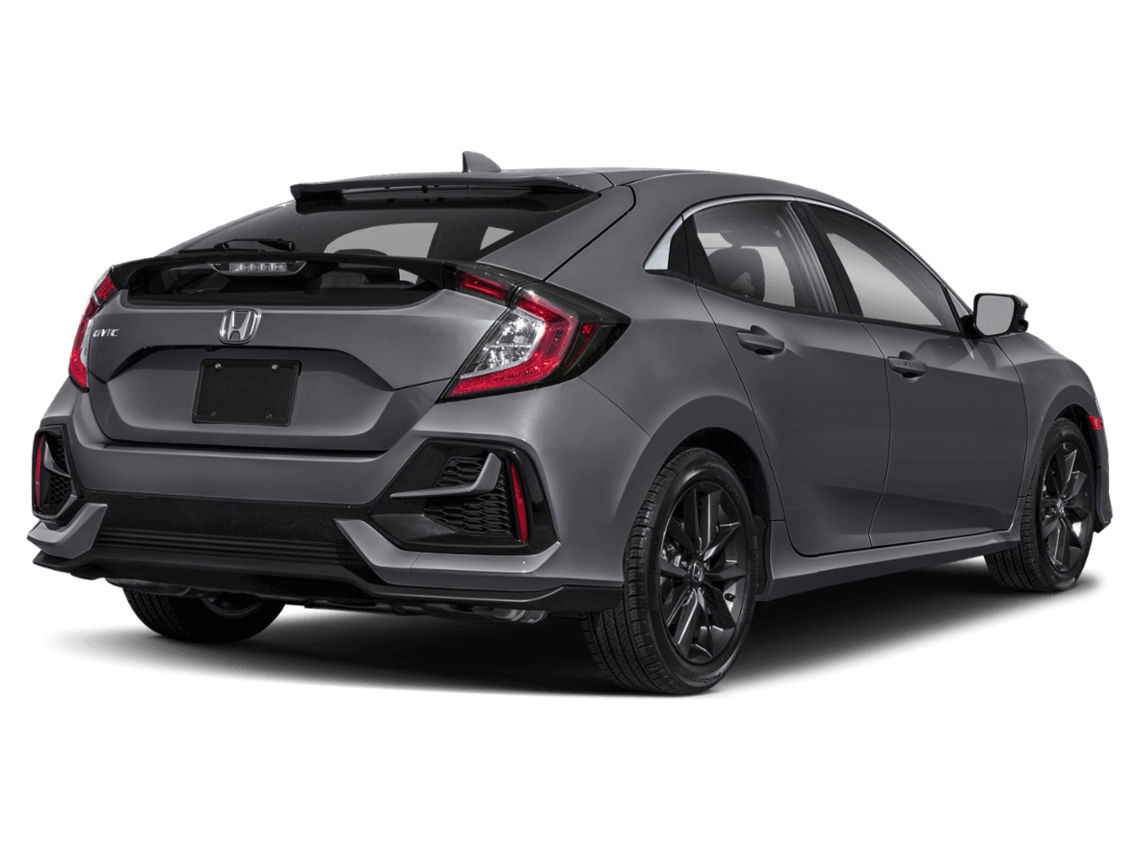 2021 Honda Civic Hatchback EX - Rear 3/4, facing to the right