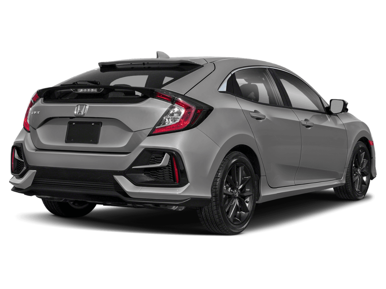 2021 Honda Civic Hatchback EX - Rear 3/4, facing to the right