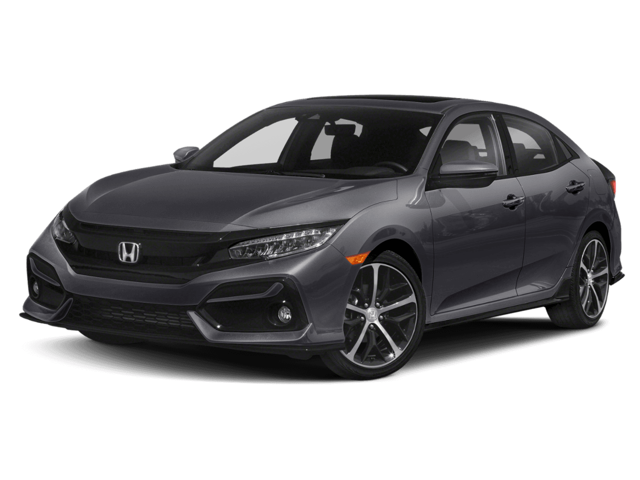 2021 Honda Civic Hatchback Sport Touring - Front 3/4, facing to the left