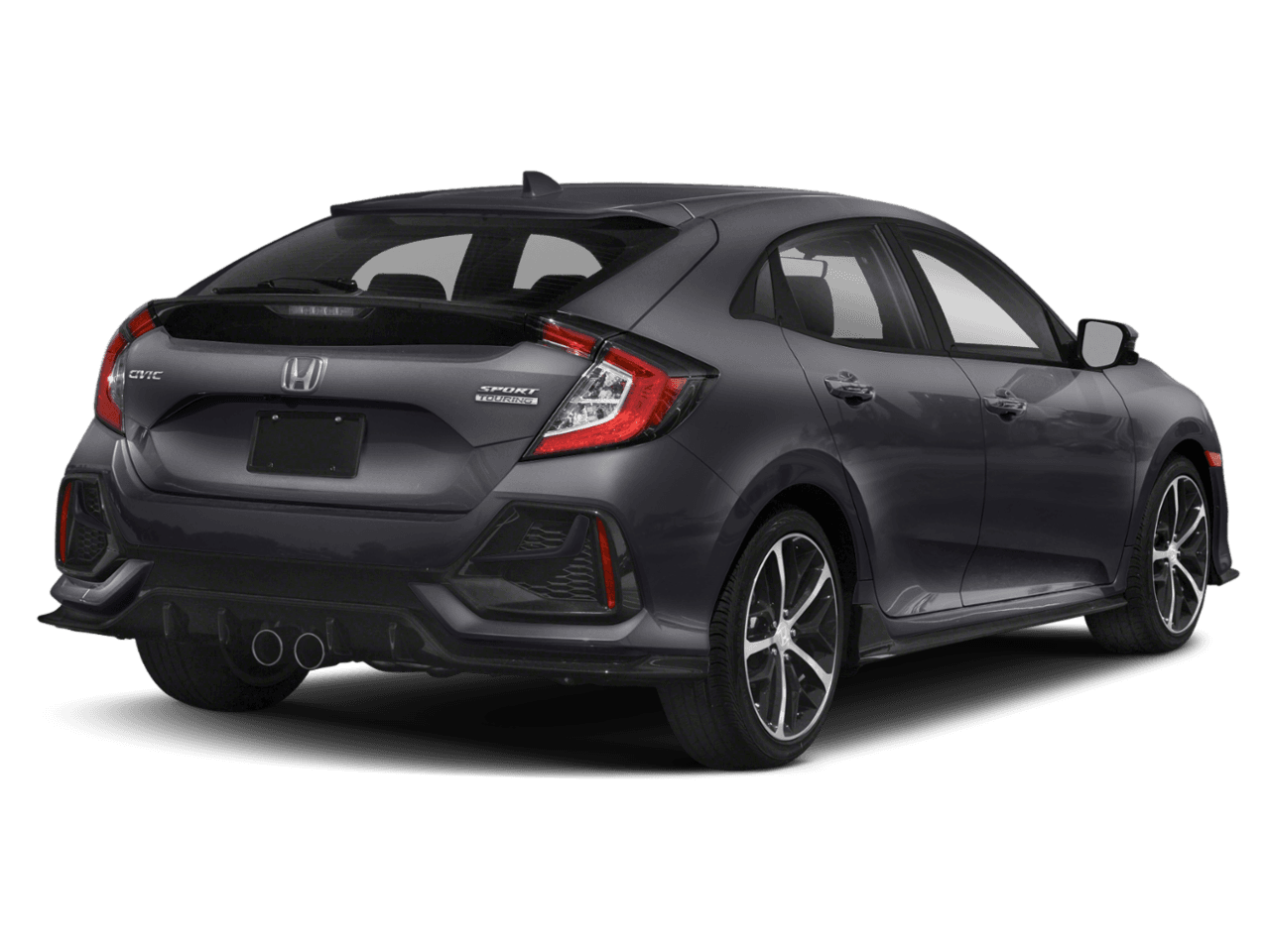 2021 Honda Civic Hatchback Sport Touring - Rear 3/4, facing to the right