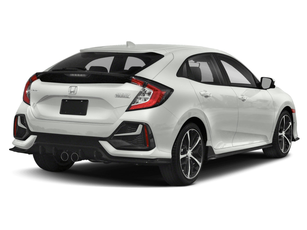 2021 Honda Civic Hatchback Sport Touring - Rear 3/4, facing to the right