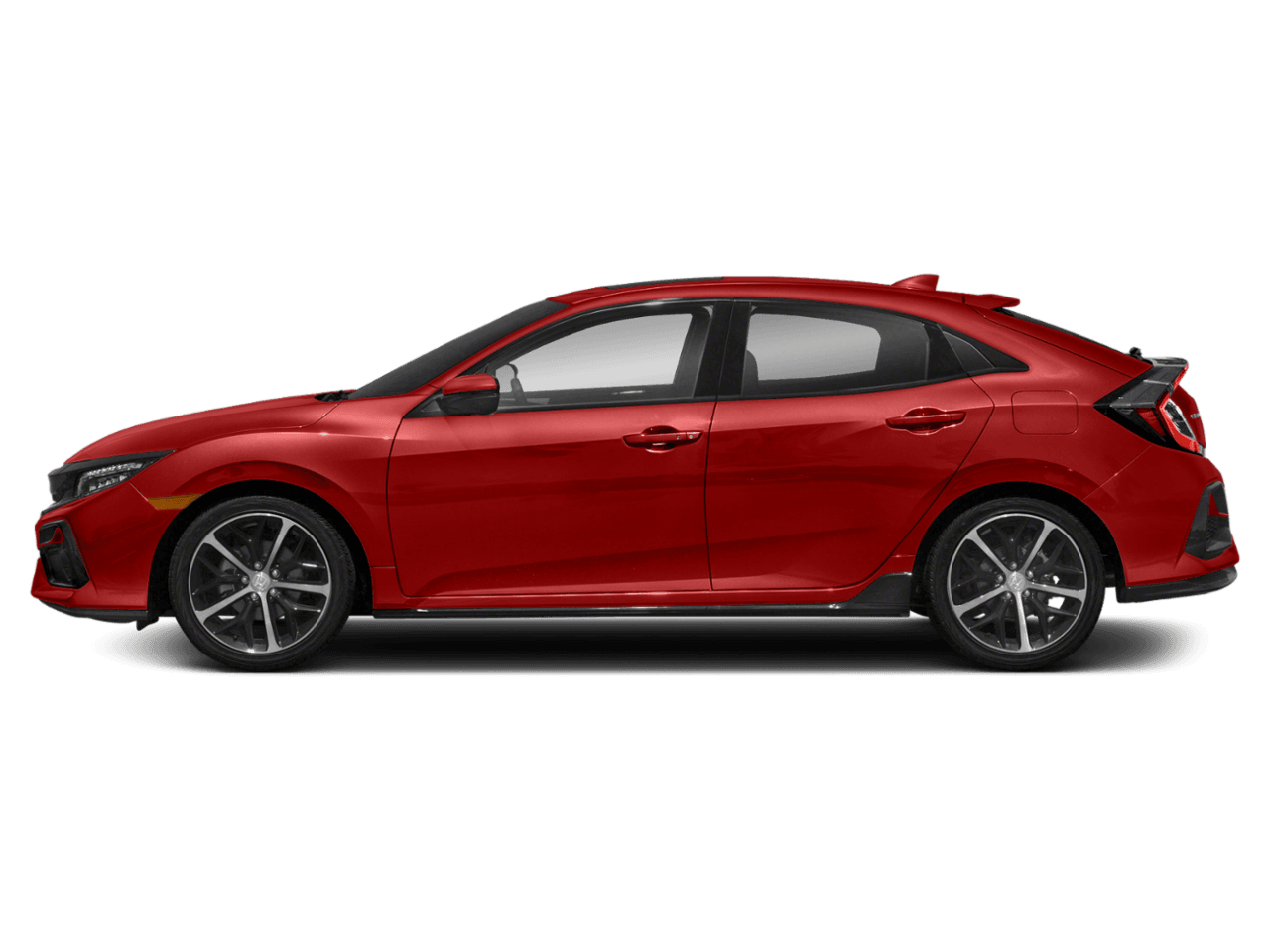 2021 Honda Civic Hatchback Sport Touring - Profile, facing to the left