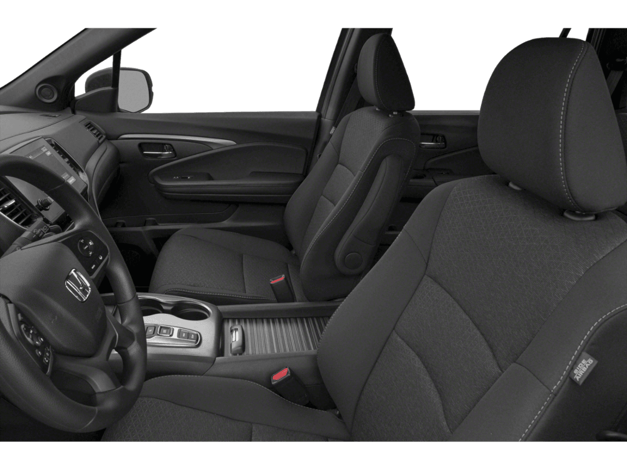 2021 Honda Passport Sport - Interior Driver's Side with Door Open, Front Seat Feature