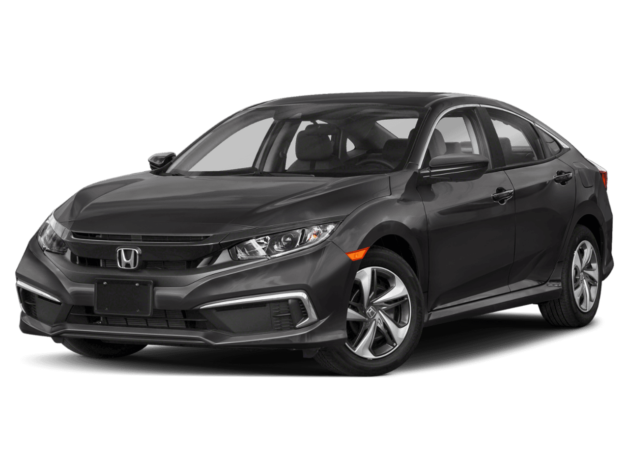 2021 Honda Civic Sedan LX - Front 3/4, facing to the left