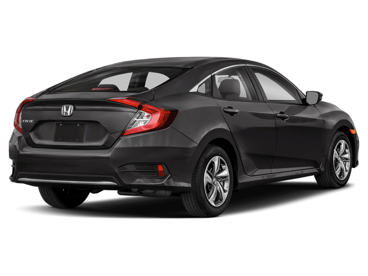 2021 Honda Civic Sedan LX - Rear 3/4, facing to the right