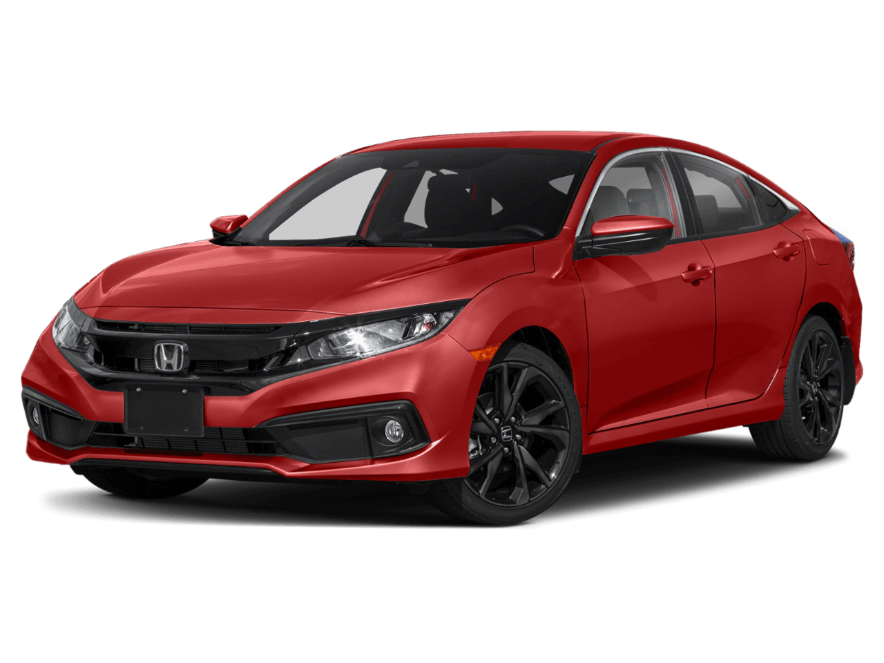 2021 Honda Civic Sedan Sport - Front 3/4, facing to the left