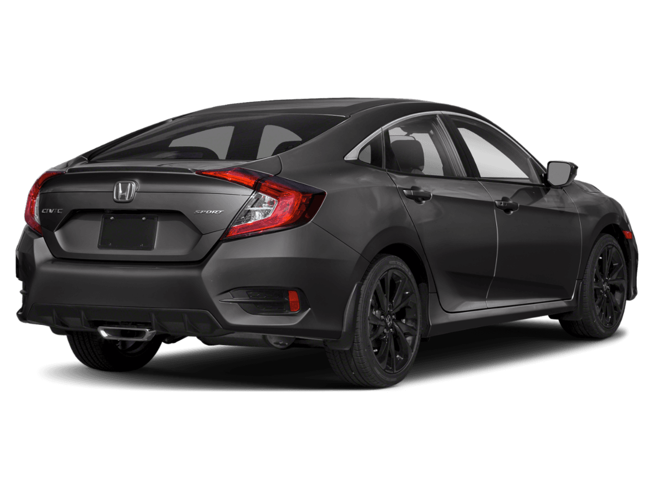 2021 Honda Civic Sedan Sport - Rear 3/4, facing to the right