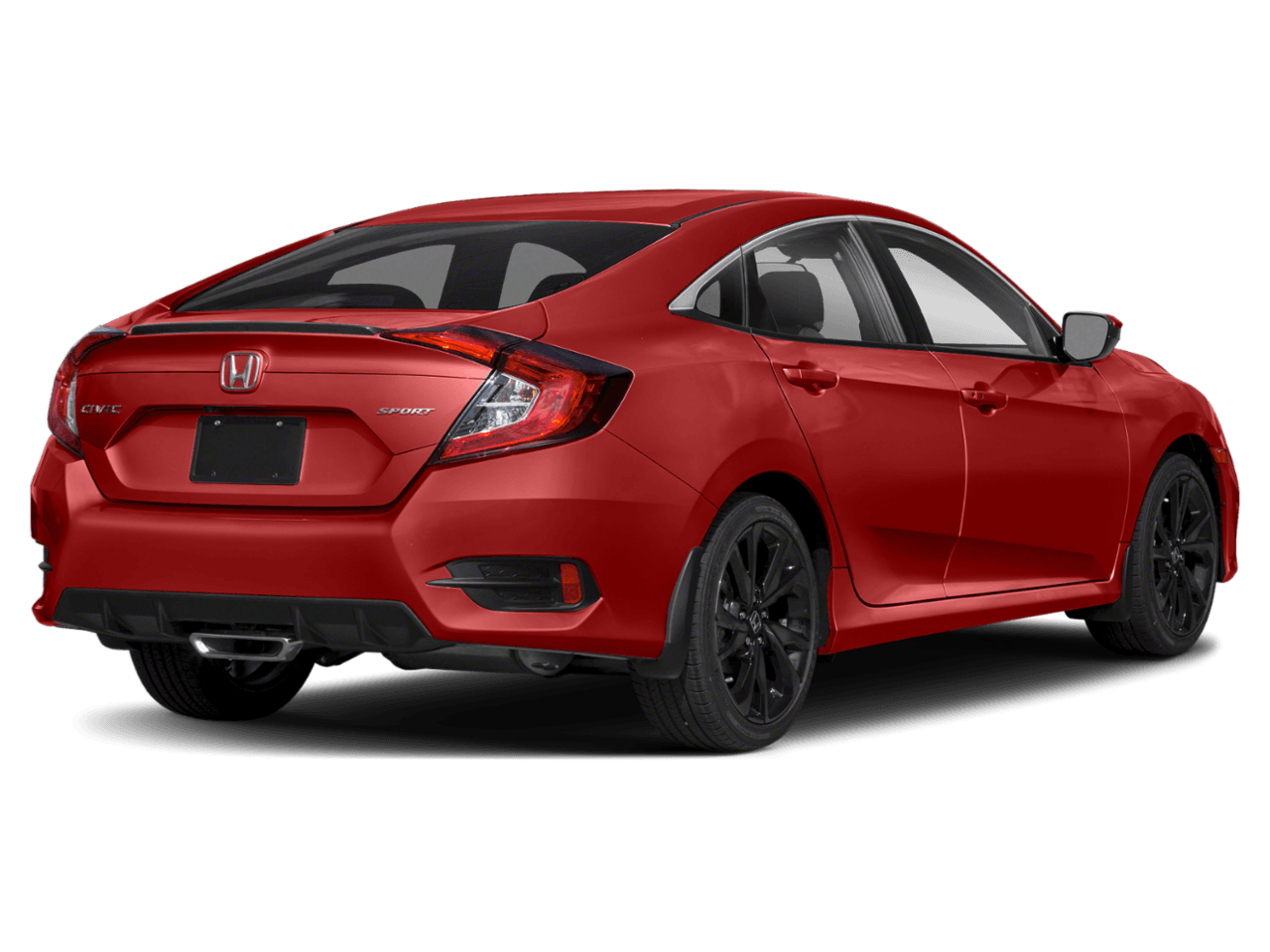2021 Honda Civic Sedan Sport - Rear 3/4, facing to the right
